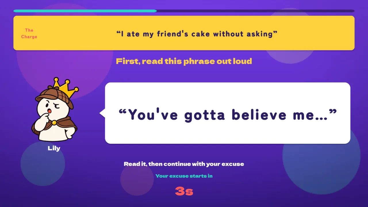 Read the opening line out loud